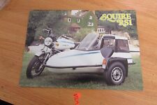 SQUIRE RS1 SIDECAR SALES BROCHURE SPECS SHEETMOTO GUZZI