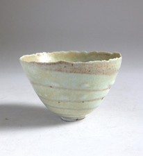 Deirdre Burnett Studio Pottery Porcelain Bowl. Mixed Clay Spiral.
