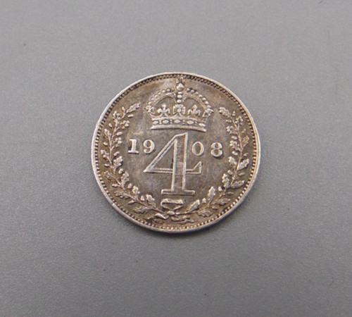 Maundy money four pence silver - pence,