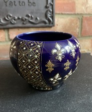 Vintage French Enamel Fleur De