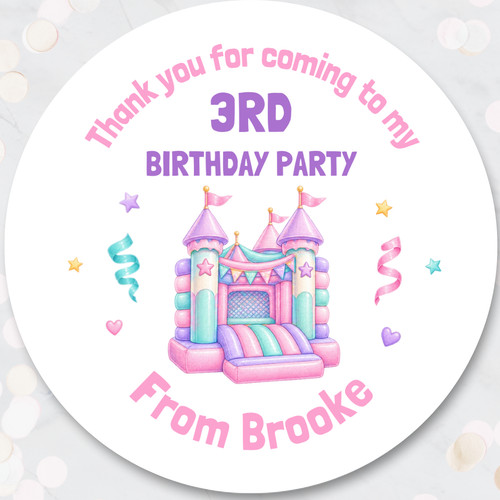 Bouncy castle personalised - castle,