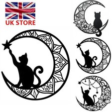 Metal Black Cat Wall Decor Cat