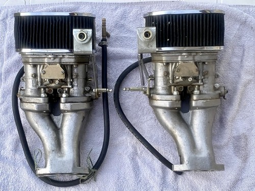 Pair weber twin carbs - pair,