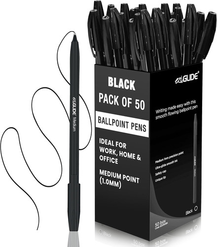 Eziglide black ballpoint pen - eziglide,
