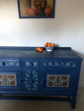 Original hand painted blue