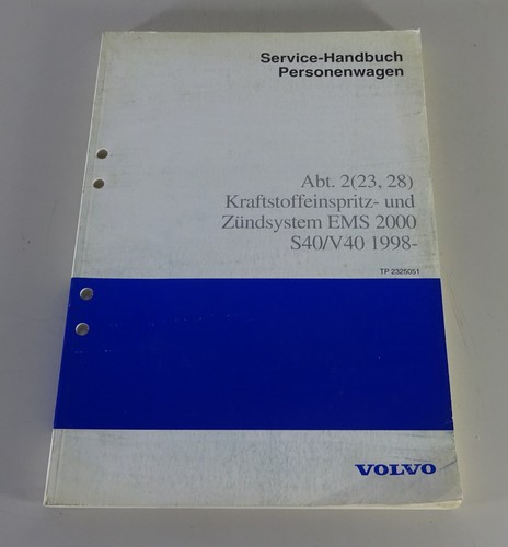 Workshop manual volvo s40 - volvo, /
