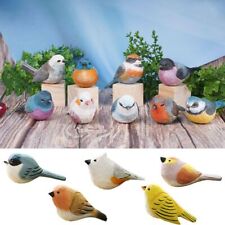 Small Bird Figurine Ornament Wooden Bird Figurine Wood Carving Bird Tabletop