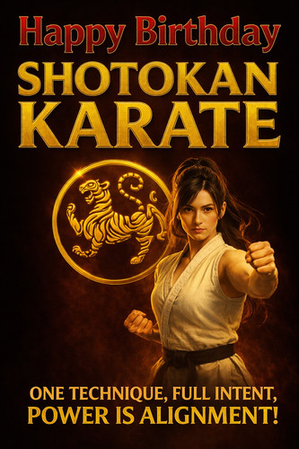 Karate birthday card for - karate,