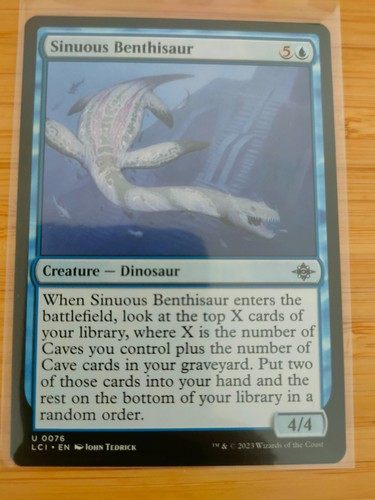Mtg sinuous benthisaur 0076 - mtg,