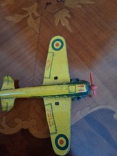 Mettoy Tin Plate  1940s Plane Made By Mettoy A British Company