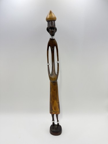 Vintage hand carved african - carved,