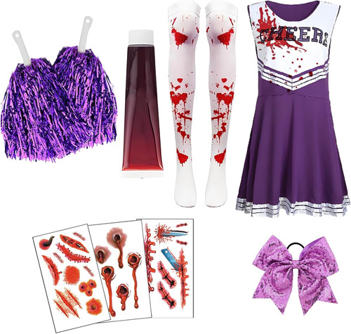 Pcs purple cheerleader - purple,