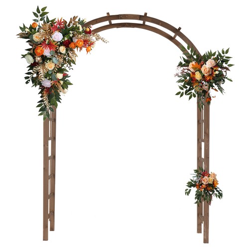 7ft wooden garden arbor - garden,
