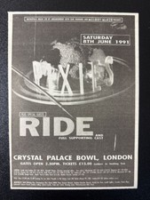 PIXIES / RIDE - LONDON CRYSTAL PALACE  | ORIGINAL MAGAZINE ADVERT 6X8" [F4-3]