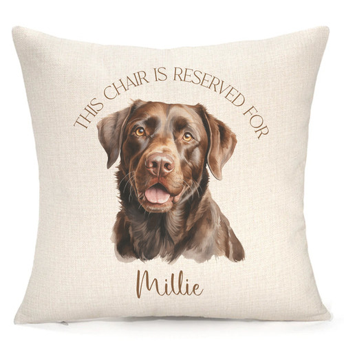 Personalised labrador cushion - personalised,