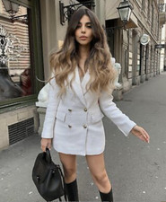 ZARA NEW WOMAN TEXTURED BLAZER