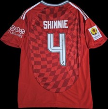 Graeme Shinnie Aberdeen Fc 24/25 Scottish Cup Winners Home Shirt COA & PROOF