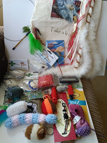 Cat toys grooming bundle - cat,