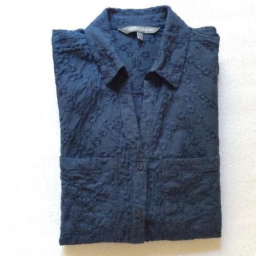Laura ashley blue shirt - ashley,