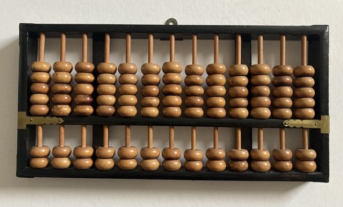 Vintage abacus wood bamboo - wood,