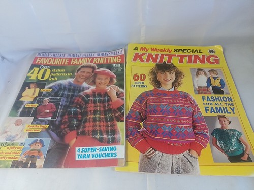 Vintage knitting womans - x2,