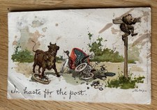 Comic Postcard - In Haste For The Post By Pinkis - S Hildesheimer 1906