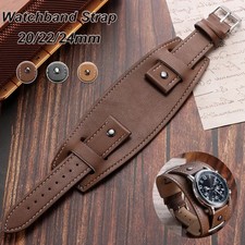 Vintage leather bund watch - leather,