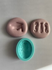 3 Silicone Molds for Sugar Crafting & Fondant Cake Decoration