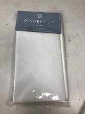 GingerLily London Pure Silk Bed Linen Pillow Case Solid White Standard 21"x32"