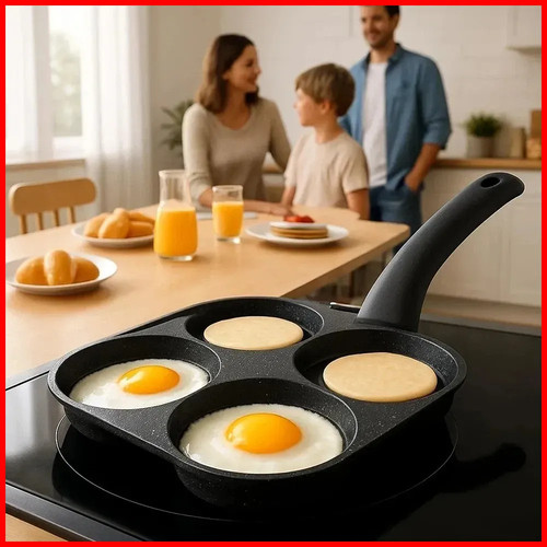 Hole frying pot pan - 4, egg