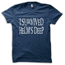 I Survived Helms Deep Hobbit Inspired Joke Movie Reference T-Shirt M5751