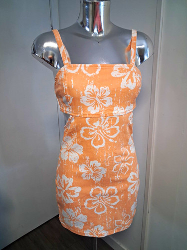 Primark orange white floral - primark, &