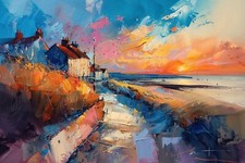 Beach Seascape Canvas Picture