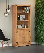 Corona Bookcase 2 Door Large Display Storage Pine by Mercers Furniture® 