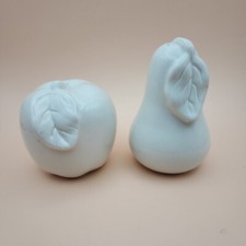 White Ceramic Apple And Pear