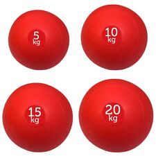 FXR Sports Red No Bounce Medicine Slam Ball Set 5kg, 10kg, 15kg & 20kg