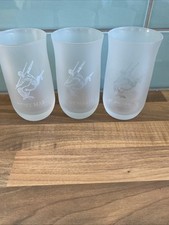 Set of 3 Remy Martin Champagne Cognac Brandy Frosted Glasses France