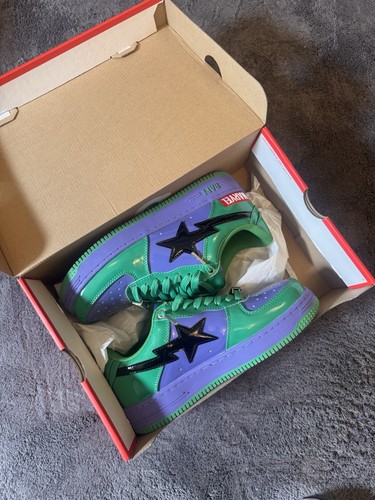 Bape green purple - purple, black