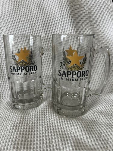 Rare sapporo glass beer - glass,