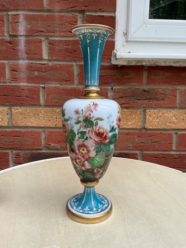 Antique baccarat glass vase - antique,