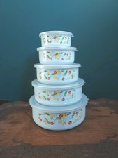 Vintage Stackable Enamel Tubs