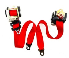 Porsche 986 Boxster Red Seat Belts Pair of with Pre-Tensioners 2002>