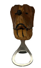 Vintage Wooden Carved Bottle