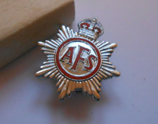 AFS enamel   lapel badge of the  Auxiliary Fire Service by Pinches london