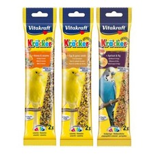Vitakraft Bird Sticks for Canary Budgie Bird Treats Apricot Honey Egg