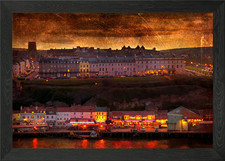 Whitby at night Framed Wall