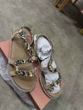 Moda In Pelle Crystal Sandals