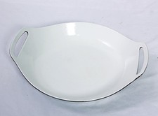 Copco Denmark Vintage Round Frying Roasting Serving Dish Cast Iron Enamel 30cm