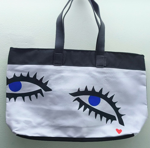 Lulu guinness eye design white - guinness,