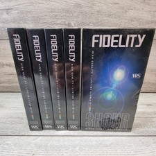 Fidelity E180 Blank VHS Video Cassette Tapes Sealed VCR Camera x5